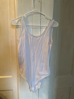 GAP White Scoop Neck Bodysuit